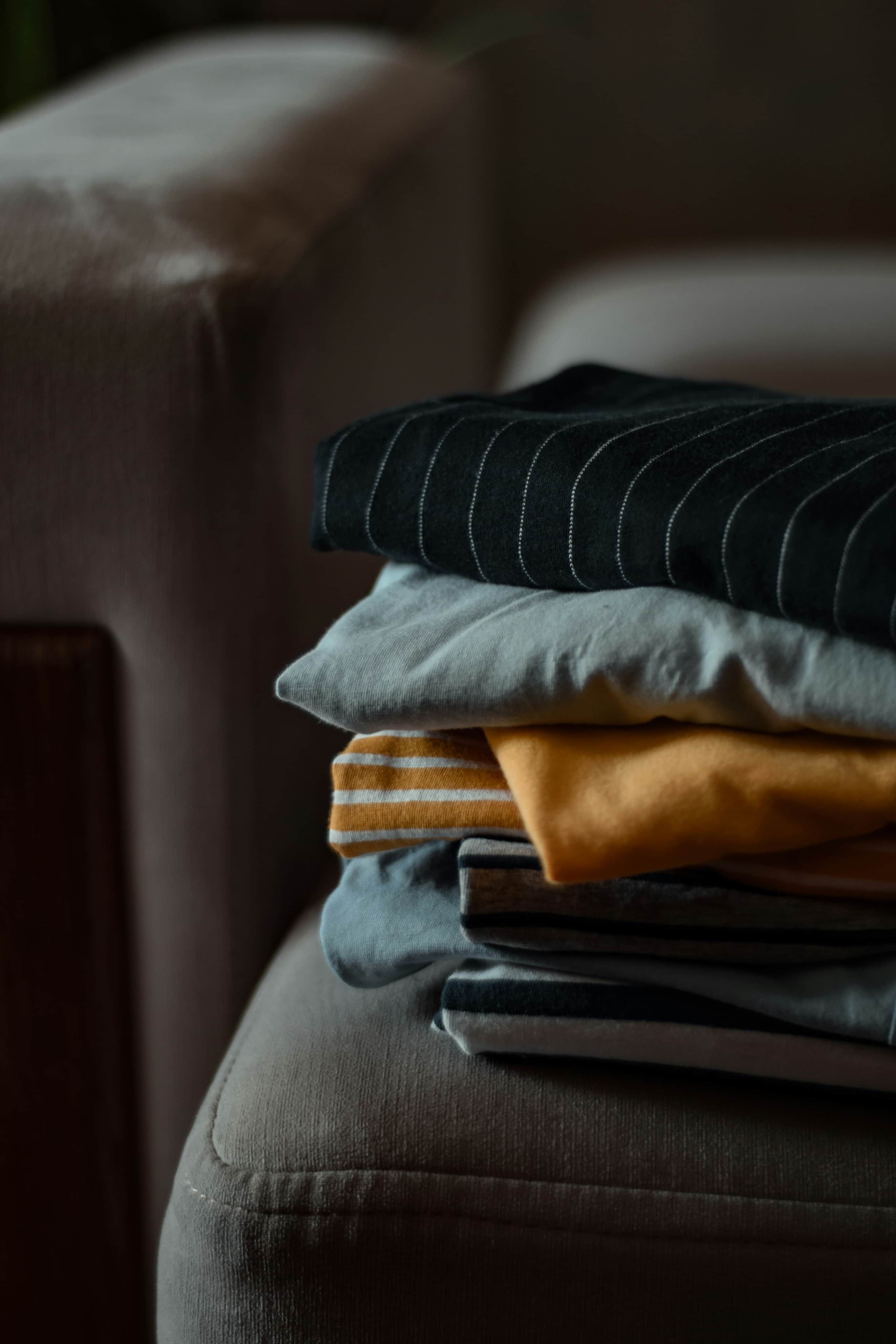 Image of a stack of clothes